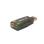 External USB 5.1 3D sound card audio adapter with 3.5mm Headphone and Microphone - Image 2