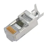 Cat6 FTP Shielded RJ45 Connector - 8P8C Modular Plug 50u Gold Plated (10pcs) - Image 3