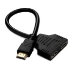 HDMI Splitter Cable 1 Male to 2 Female - Y Adapter 1x2 HDMI to Dual Display