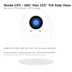 Tenda CP3 1080P HD Pan/Tilt Wi-Fi Security Camera - Image 3